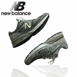 New Balance Men's Gray and White Sneakers